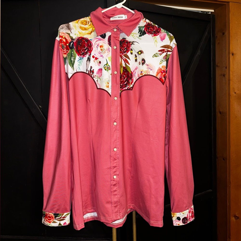 Ranch Dressn Floral Western Shirt